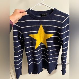 Halogen striped nautical sweater